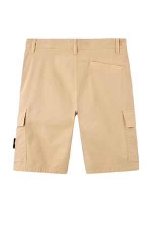 Stretch cotton cargo shorts STONE ISLAND KIDS | L1S16L100002S0001V0092